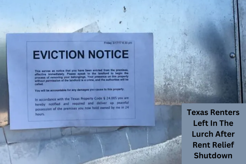 Texas Renters Left In The Lurch After Rent Relief Shutdown