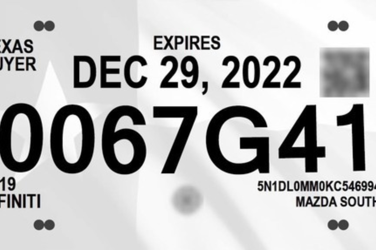 Does Texas Mandate That Vehicles Have Front And Rear License Plates?