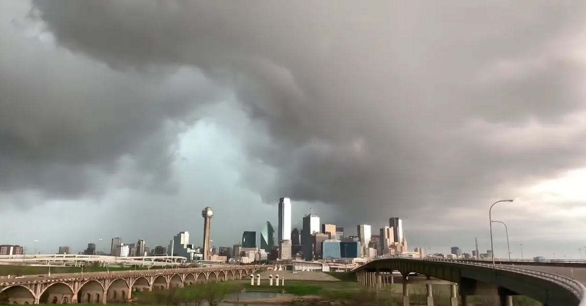 Hail Falls From Severe Storms In Some Areas Of North Texas