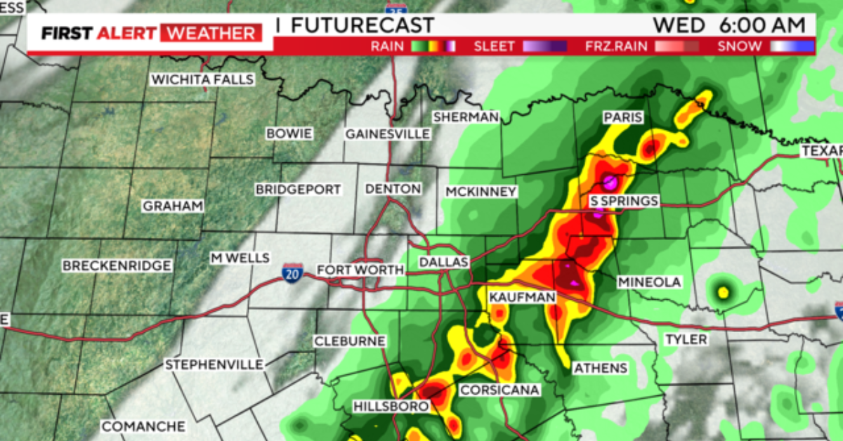 The Overnight Cold Front Will Bring Storms To North Texas